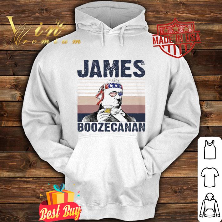 James Boozecan Wine American Flag Independence Day Vintage shirt
