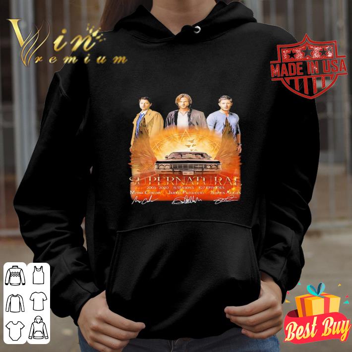 Supernatural 2005-2020 15 Seasons 327 Episodes Signatures shirt