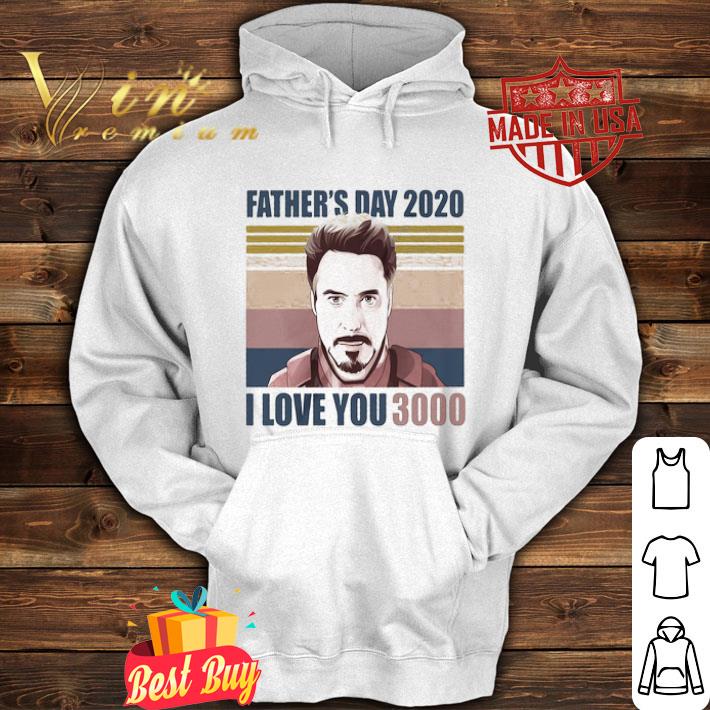 Robert Downey Jr Iron Man Father’s Day 2020 I Love You 3000 Vintage shirt