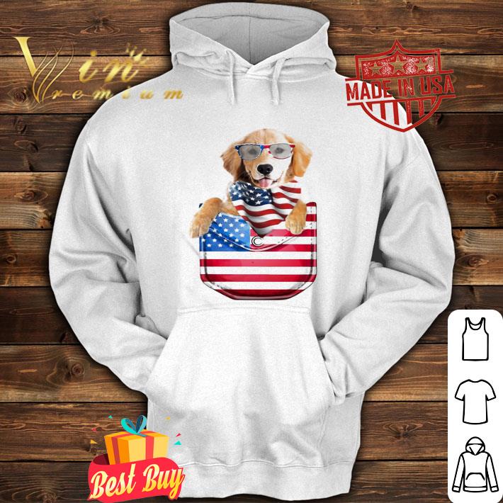Golden Retriever In Pocket 4th Of July Independence Day shirt