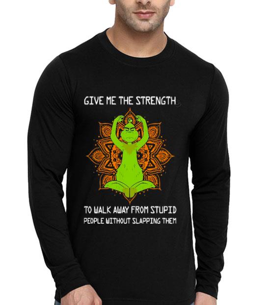8450a2cd yoga grinch give me the strength shirt 4 - Yoga Grinch Give Me The Strength Shirt