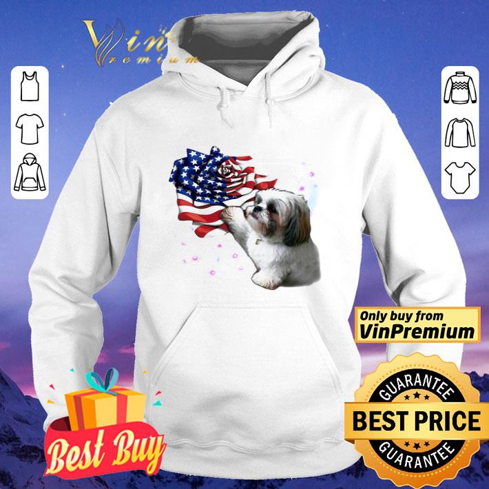 Shih Tzu American flag rose shirt 860a9efa shih tzu american flag rose shirt 4 - Shih Tzu American flag rose shirt