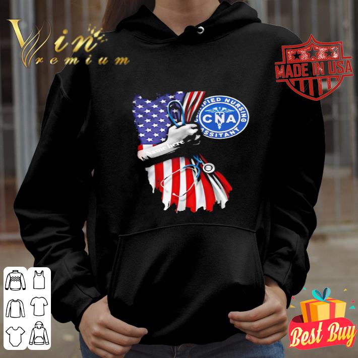 CNA Certified Nursing Assistant Name Here American Flag shirt 86855756 cna certified nursing assistant name here american flag shirt 4 - CNA Certified Nursing Assistant Name Here American Flag shirt