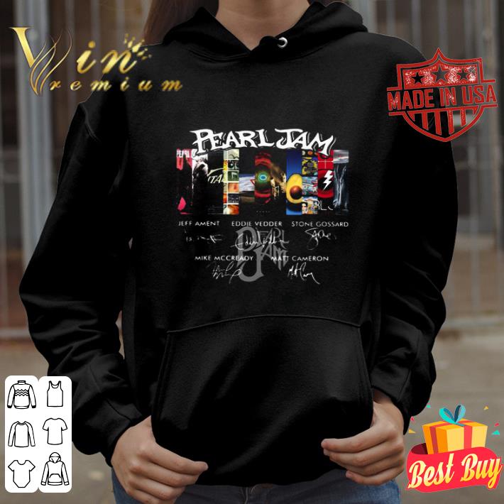 Pearl Jam band Signatures shirt