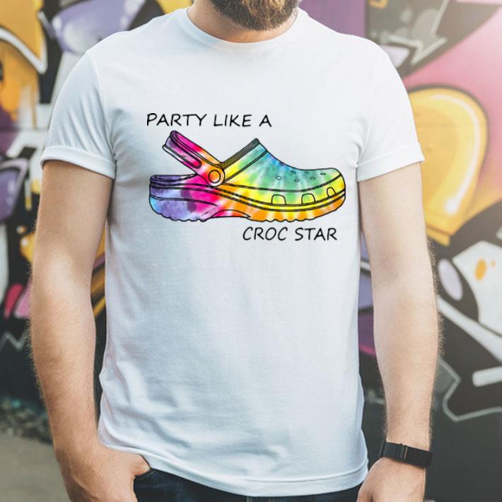 Party Like A Croc Star Tie Dye shirt 12 Party Like A Croc Star Tie Dye shirt