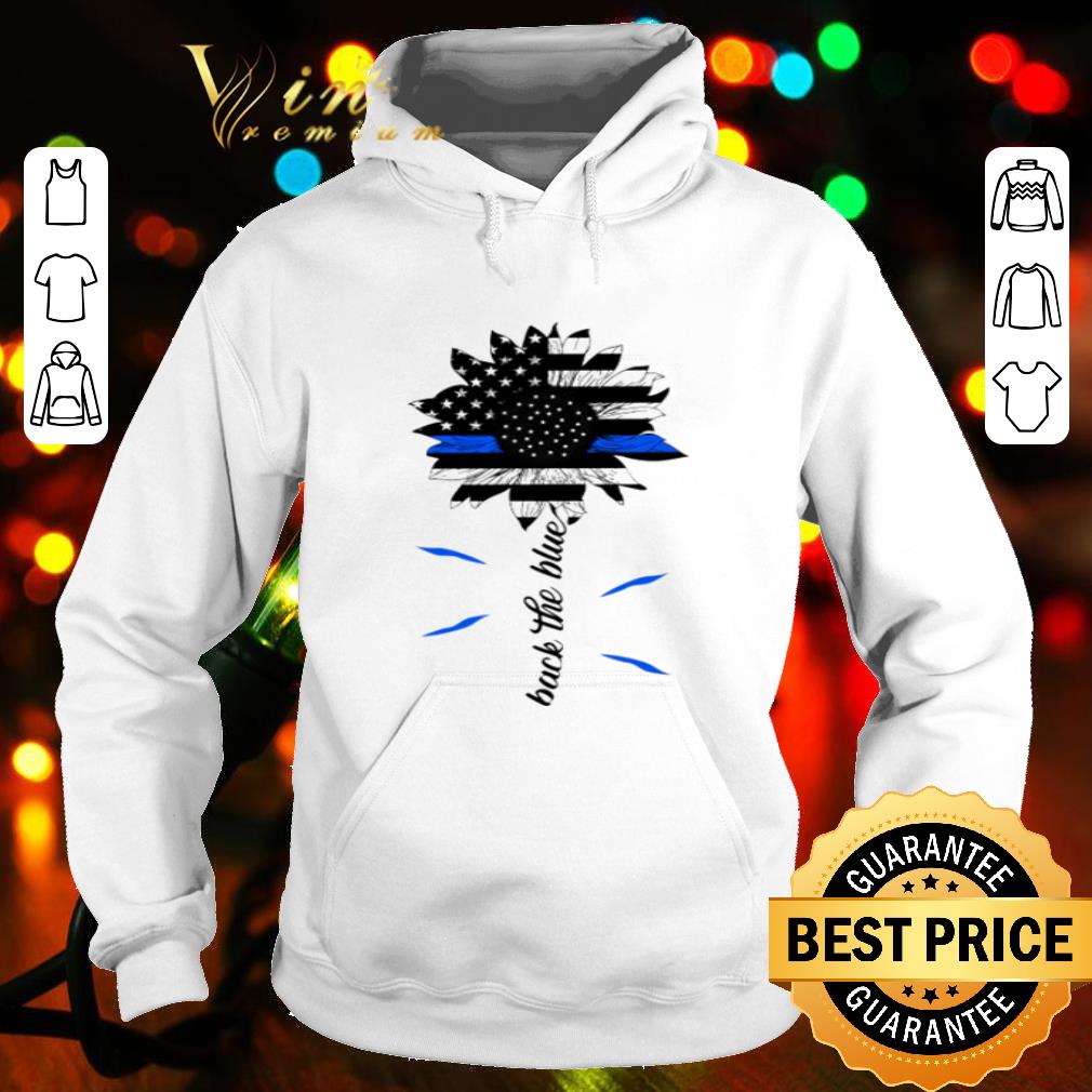 89d165d6 sunflower american flag back the blue thin blue line shirt 4 - Sunflower American Flag Back The Blue Thin Blue Line shirt