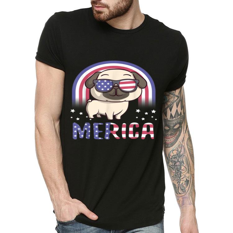 Merica Pug Dog USA American Flag 4th Of July Patriotic Shirt 10 Merica Pug Dog USA American Flag 4th Of July Patriotic Shirt