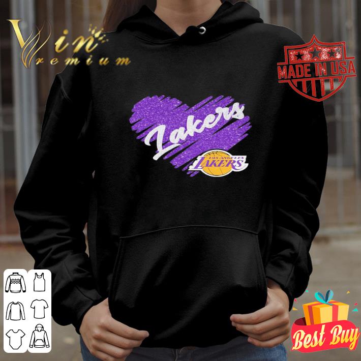 Love Los Angeles Lakers Heart Diamond shirt