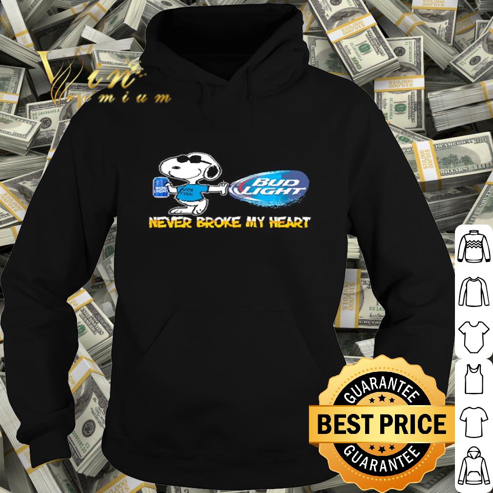 Snoopy Never Block My Heart Bud Light Beer shirt