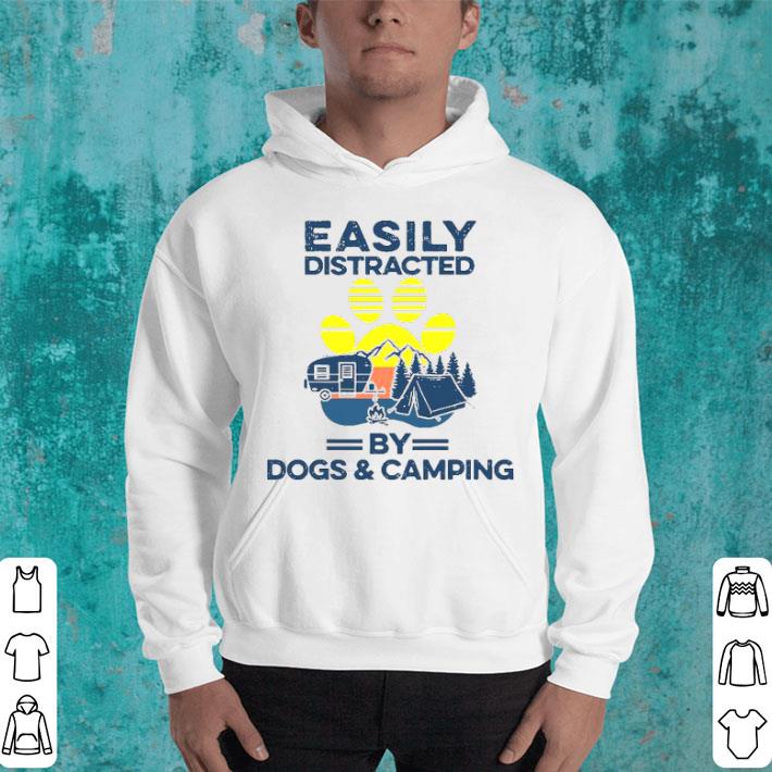 Easily Distracted By Dogs And Campers Vintage Shirt