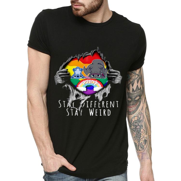Blood Inside Me Night Fury And Stitch Stay Different Stay Weird Shirt