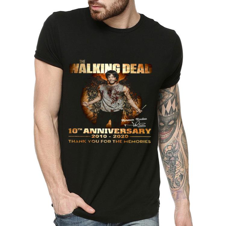93d336c6 the walking dead 10th anniversary 2010 2020 thank you for the memories signature shirt 4 - The Walking Dead 10th Anniversary 2010 2020 Thank You For The Memories Signature Shirt
