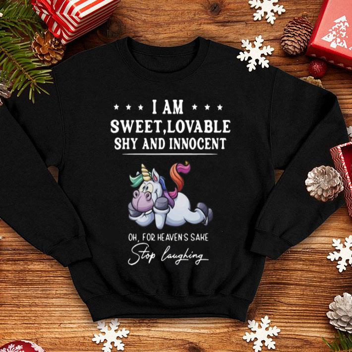 9427b491 unicorn i am sweet lovable shy and innocent stop laughing shirt 4 - Unicorn I Am Sweet Lovable Shy And Innocent Stop Laughing shirt