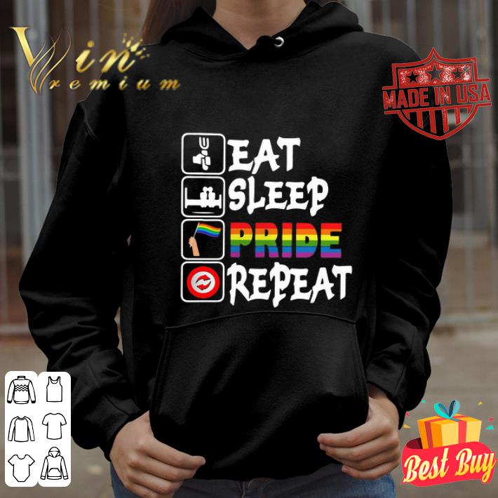 LGBT eat sleep pride repeat shirt 8 LGBT eat sleep pride repeat shirt
