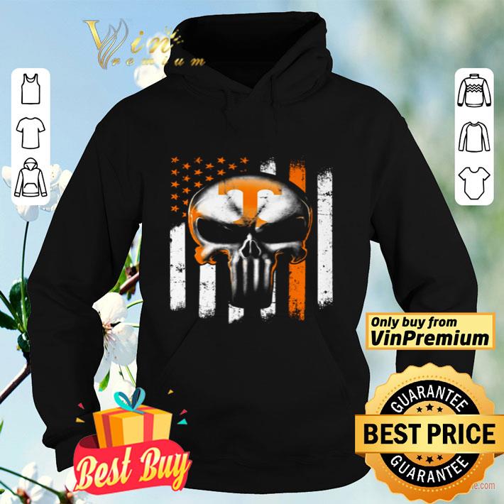 96b8b35e tennessee volunteers skull american flag shirt 4 - Tennessee Volunteers Skull American flag shirt