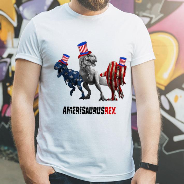 T-rex Dinosaur Amerisaurusrex American Flag Independence Day shirt