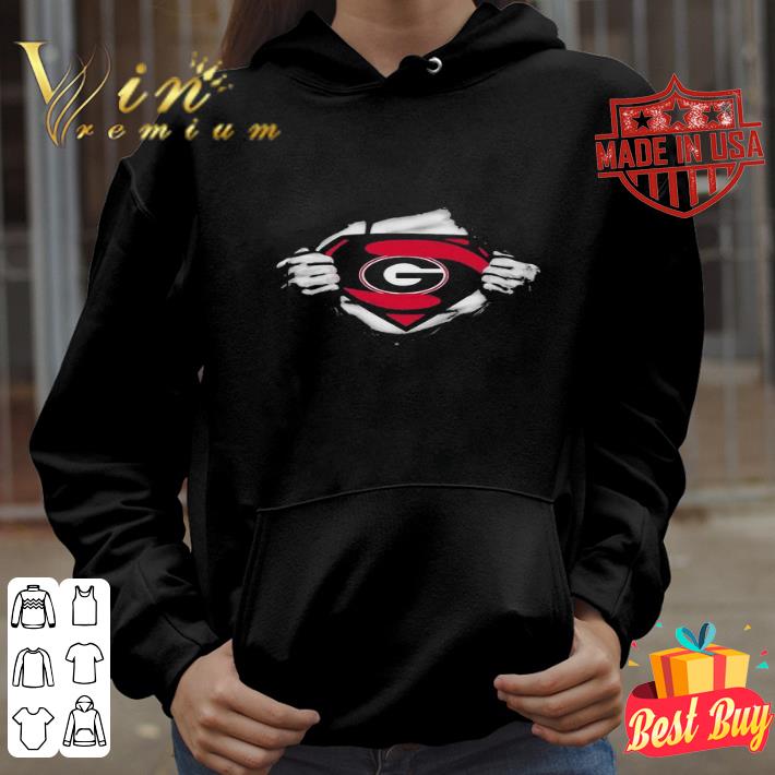 Georgia Bulldogs Insides Me Superman Logo shirt