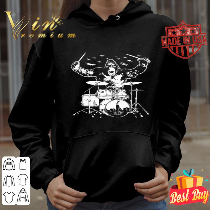Bigfoot playing drummer shirt