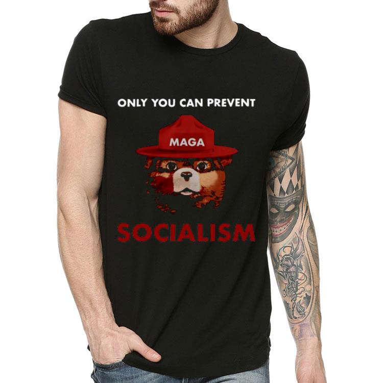 9a0db885 only you can prevent maga bear socialism shirt 4 - Only You Can Prevent Maga Bear Socialism Shirt