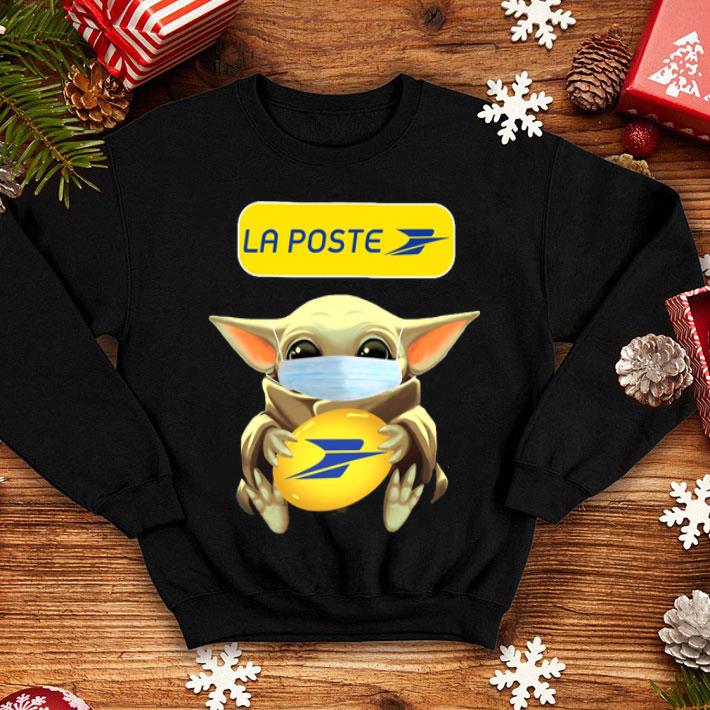 Baby Yoda Face Mask Hug La Poste Shirt
