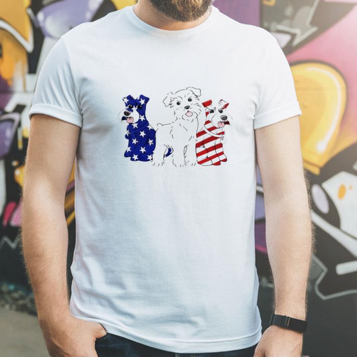 Schnauzer Puppy Red Blue White American Flag Independence Day shirt 1 Schnauzer Puppy Red Blue White American Flag Independence Day shirt