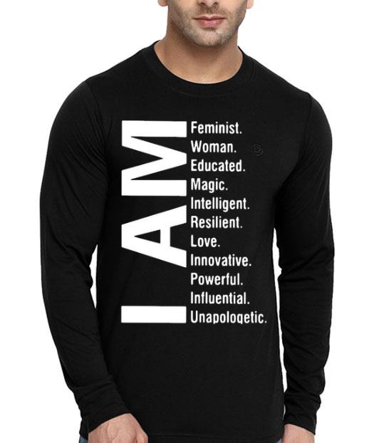 I Am Feminist Woman Educated Magic Intelligent Shirt 9cdf1838 i am feminist woman educated magic intelligent shirt 4 - I Am Feminist Woman Educated Magic Intelligent Shirt