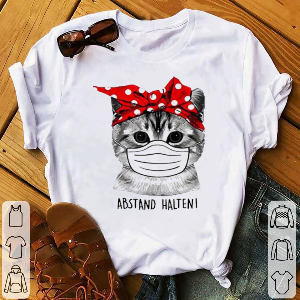 Abstand Halten Cat Face Mask Shirt 10 Abstand Halten Cat Face Mask Shirt
