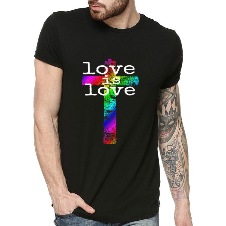 9e3e41a2 gay christian lgbt pride cross god s love shirt 4 - Gay Christian LGBT Pride Cross God's Love Shirt