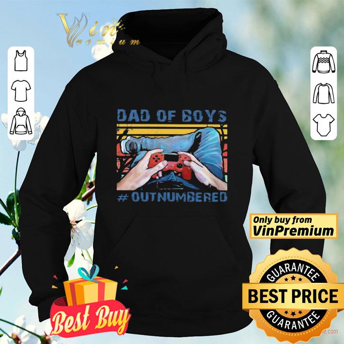 9ef8aa75 gamer dad of boy outnumbered vintage retro shirt 4 - Gamer dad of boy outnumbered vintage retro shirt