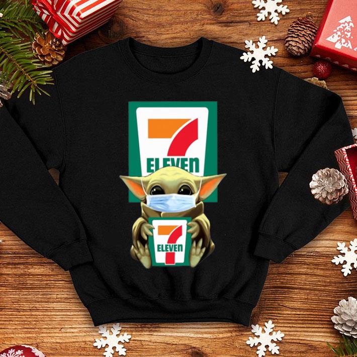 Star Wars Baby Yoda Face Mask Hug 7-Eleven shirt