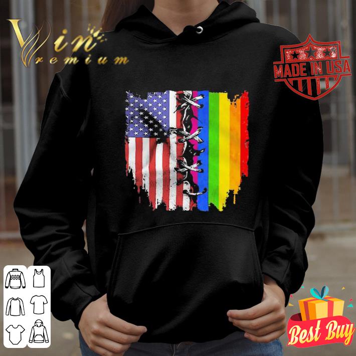 American Flag And Juneteenth Flag Independence Day shirt