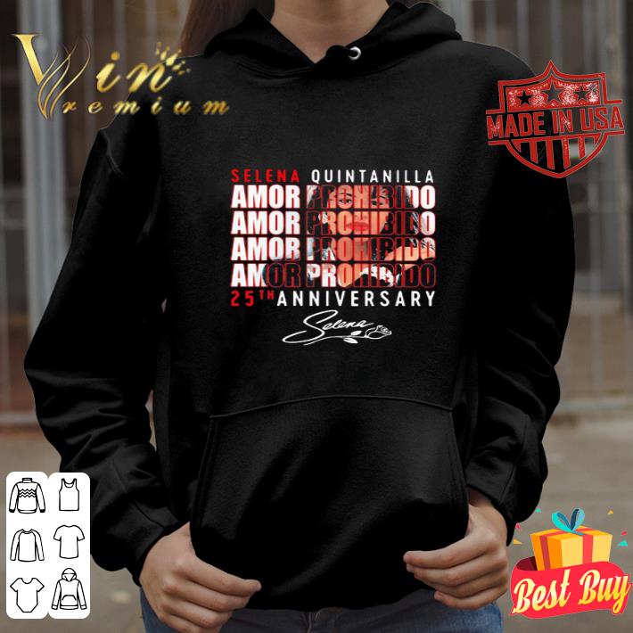 Selena Quintanilla Amor Prohibido 25th Anniversary Signature shirt