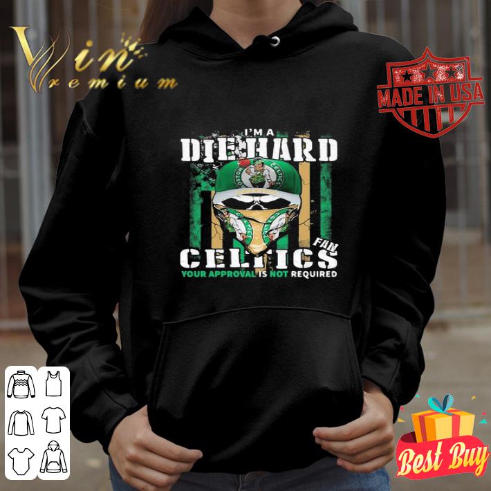 Skull I’m A Die Hard Fan Boston Celtics And American Flag shirt