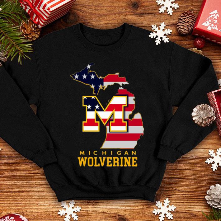 Michigan Wolverines American Flag shirt