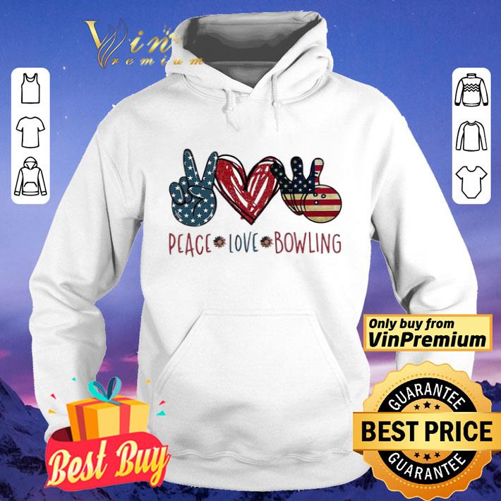 Peace love Bowling American flag shirt a6ffc4e4 peace love bowling american flag shirt 4 - Peace love Bowling American flag shirt