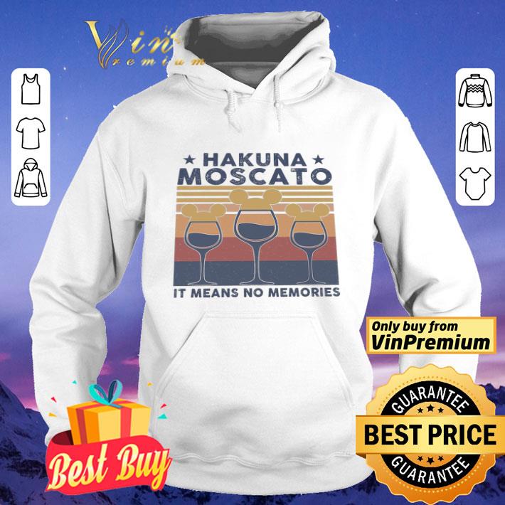 Wine Mickey Mouse Hakuna Moscato It Means No Memories Vintage shirt