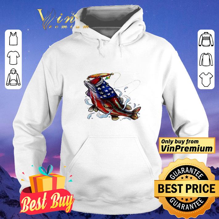 Fishing 4th Of July American Flag shirt