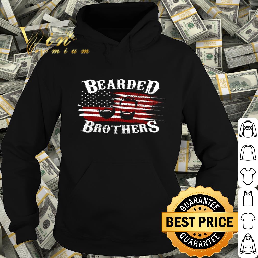 Bearded Brothers American Flag 4th Of July Independence Day shirt
