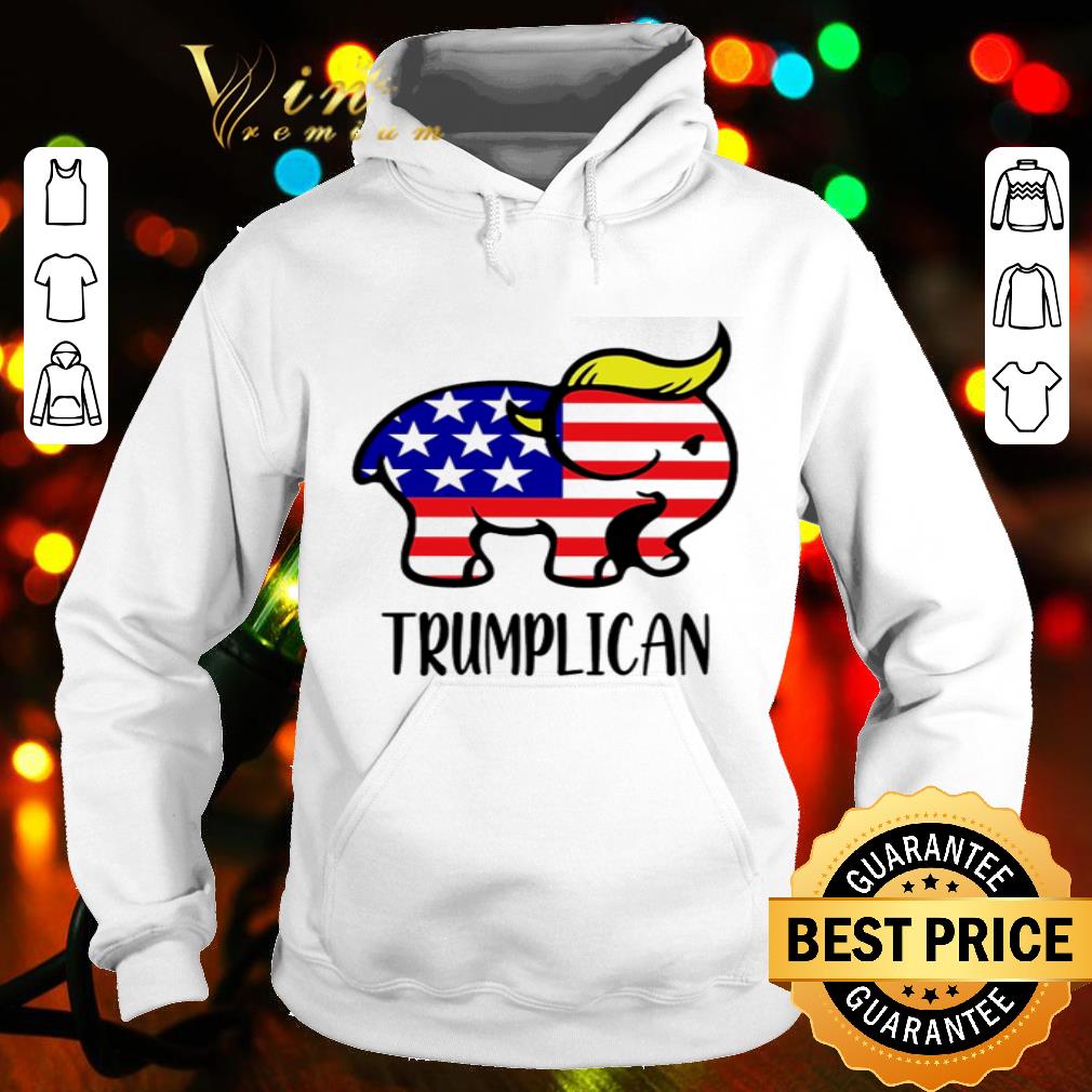 Donald Trump Elephant Trumplican American Flag 4th Of July shirt