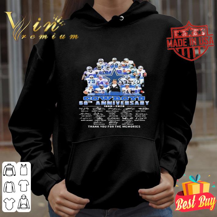Cowboys 60th Anniversary Dallas Cowboys 1960-2020 Signatures shirt