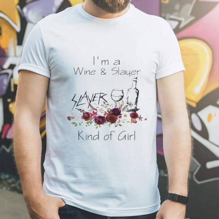 I’m A Wine And Slayer Kind Of Girl Floral shirt
