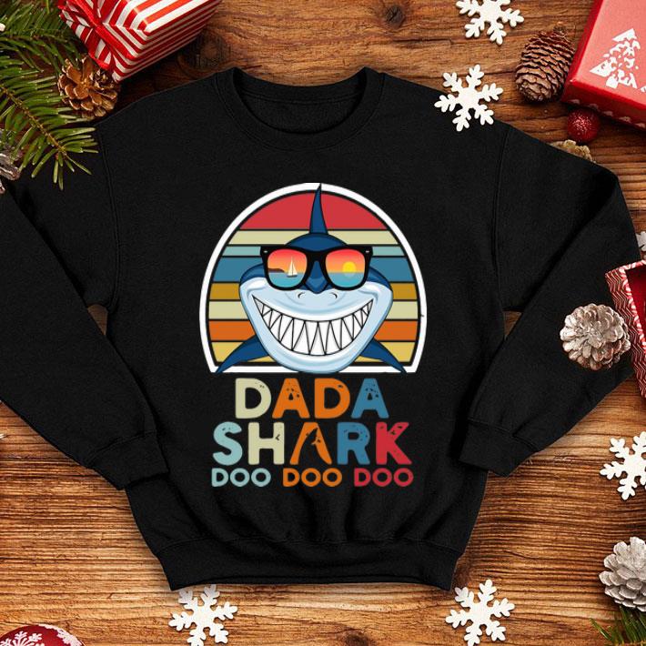 Vintage Dada Shark Doo Doo Doo Happy Father's Day shirt