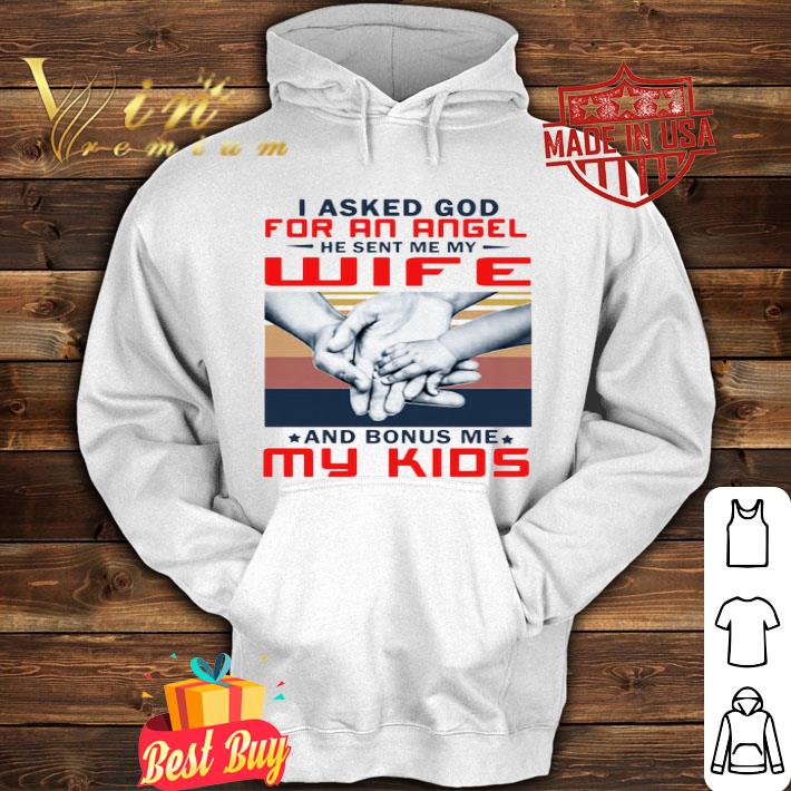 aad5b682 vintage i asked god for an angel he sent me my wife shirt 4 - Vintage I Asked God For An Angel He Sent Me My Wife shirt