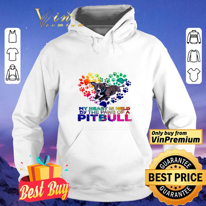 My Heart Is Held By The Paws Of A Pitbull Nice Dog shirt