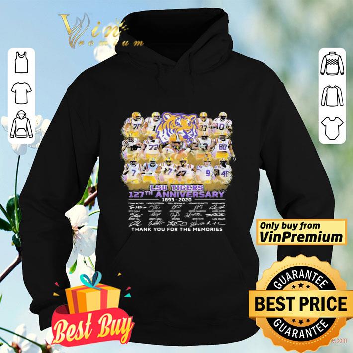 ab795da4 lsu tigers 127th anniversary 1893 2020 thank you for the memories signatures shirt 4 - Lsu Tigers 127th Anniversary 1893 2020 Thank You For The Memories Signatures shirt