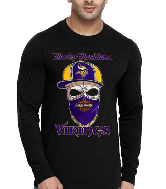 ab9903dc skull harley davidson minnesota vikings hat purple shirt 4 - Skull Harley Davidson Minnesota Vikings Hat Purple Shirt