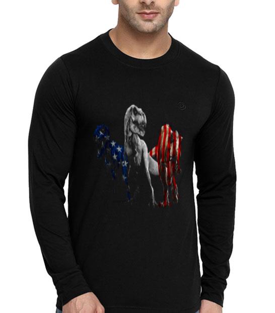 ad287b33 dinosaur t rex independence day american flag shirt 4 - Dinosaur T-rex Independence Day American Flag Shirt