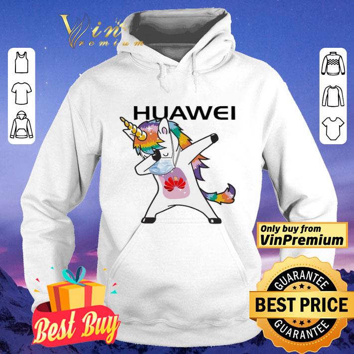 Dabbing Unicorn mask Huawei logo Coronavirus shirt ad6e3744 dabbing unicorn mask huawei logo coronavirus shirt 4 - Dabbing Unicorn mask Huawei logo Coronavirus shirt