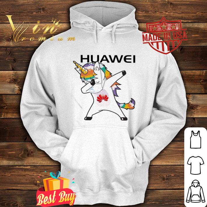 Dabbing Unicorn Mask Huawei Logo Coronavirus shirt