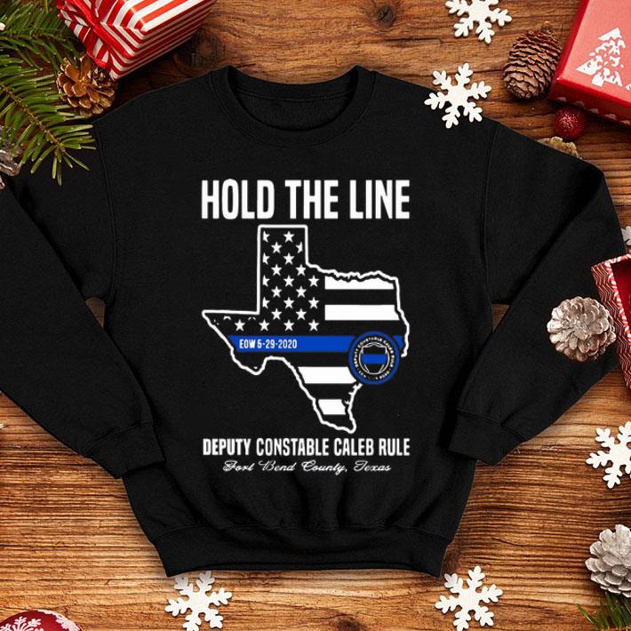 Hold The Line Deputy Constable Caleb Rule Texas Map Flag shirt